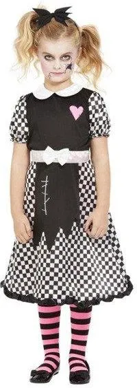 Smiffy’S Broken Doll Costume Black White 116